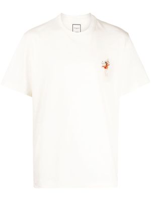 Wooyoungmi Volcano-print cotton T-shirt - Neutrals