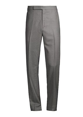 Worsted Flannel Wool Trousers