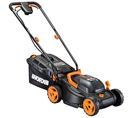 Worx 40V 14" Cordless Lawnmower with Two Batter ies