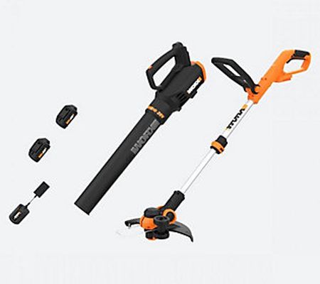 WORX POWER SHARE 20V Cordless 12 in String Trim mer and Blower