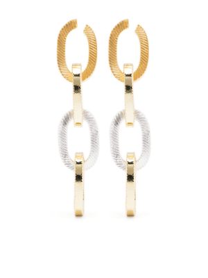 Wouters & Hendrix chain dangle earrings - Gold