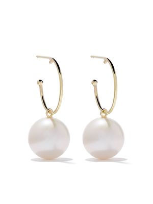 Wouters & Hendrix Gold 18kt yellow gold Hoop Pearl earrings