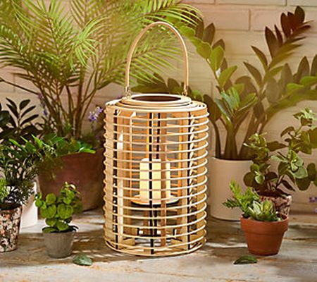 Woven 19" Indoor/Outdoor Lantern with LED by Bobby Berk