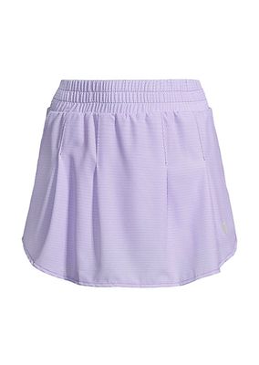 Woven Elasticized Miniskirt