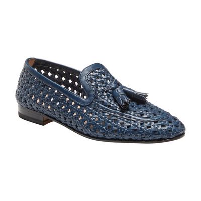 Woven leather Brera loafers