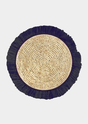 Woven Rattan Fringe Placemat