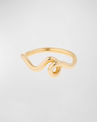 Wow Mini Ring in 9K Yellow Gold