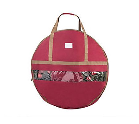 Wreath Storage Container - Canvas Bag with Clea r Window