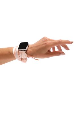 Wristpop Champagne Blossom Apple Watch® Scarf Watchband in Champagne/Silver
