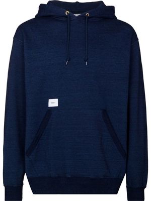 WTAPS blank hooded sweatshirt - Blue