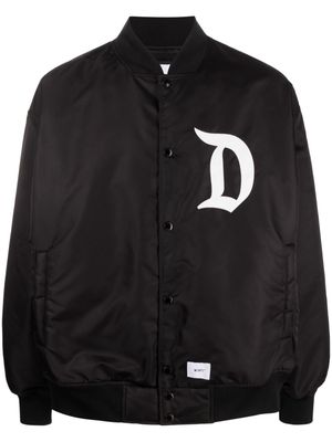 WTAPS DSQD Team logo-print bomber jacket - Black