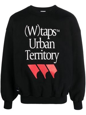 WTAPS graphic-print sweatshirt - Black
