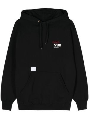 WTAPS logo-embroidered hoodie - Black