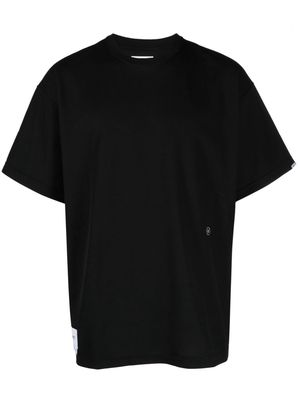 WTAPS logo-embroidered oversized T-shirt - Black