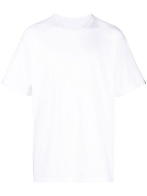 WTAPS logo-patch drop-shoulder T-shirt - White