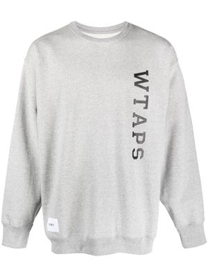 WTAPS logo-print cotton sweatshirt - Grey