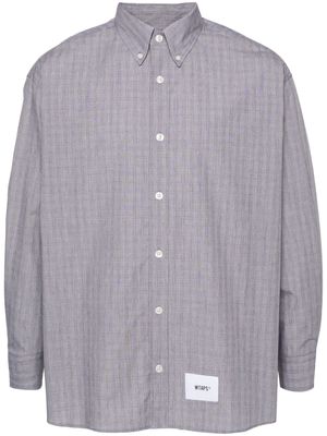 WTAPS Protect checked cotton shirt - Grey