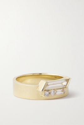 Wwake - Bricolage No.8 14-karat Gold Diamond Ring - 6 1/2