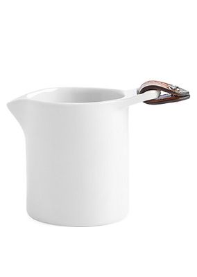 Wyatt Leather & Porcelain Creamer