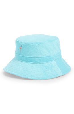 Wyeth Bibi Terry Cloth Bucket Hat in Seafoam