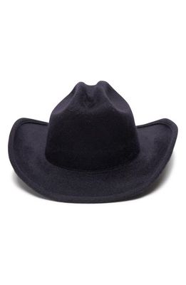 Wyeth McGraw Brushed Wool Cowboy Hat in Black