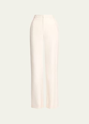 x Atelier Jolie Silk Wide-Leg Trousers