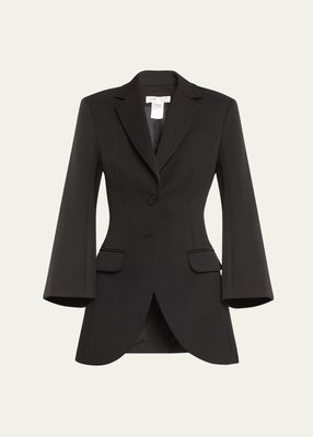 x Atelier Jolie Single-Breasted A-Line Blazer Jacket