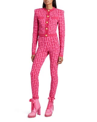 x Barbie Monogram Knit Leggings