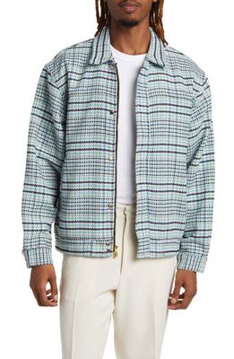 x Bogey Boys Houndstooth Check Jacket in Blue Houndstooth Check