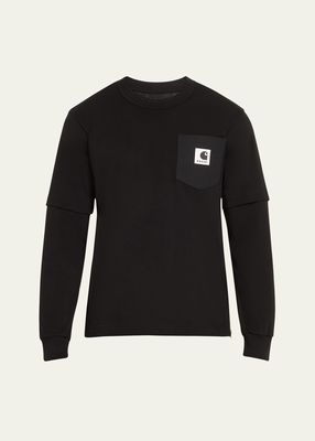 x Carhartt WIP Men's Side-Zip T-Shirt