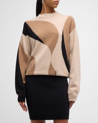 x Caroline Walls Cashmere Colorblock Sweater