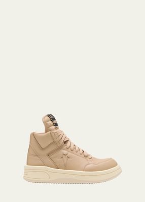 x Converse Men's TURBOWPN Tonal Leather High-Top Sneakers