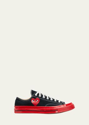 x Converse Red Sole Canvas Low-Top Sneakers