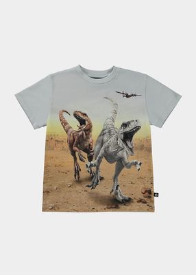 x Jurassic World Boy's Roxo Dinosaur T-Shirt, Size 3-7