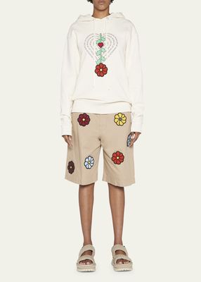 X JW Anderson Embroidered Hoodie Sweater