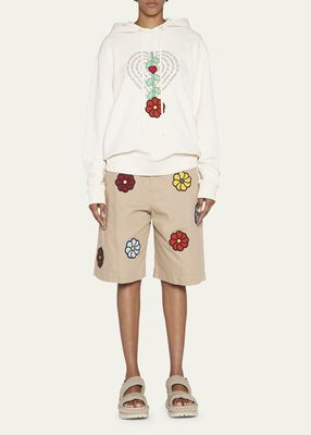 X JW Anderson Embroidered Shorts