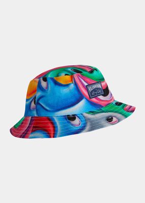 x Kenny Scharf Graphic Linen Bucket Hat