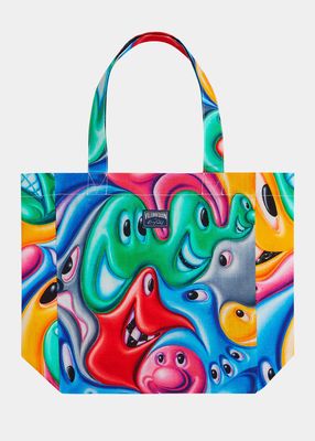 x Kenny Scharf Graphic Linen Tote Bag