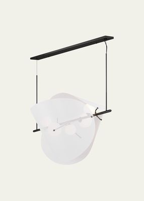 X Mat Sanders Chips 5-Light Linear Pendant Light