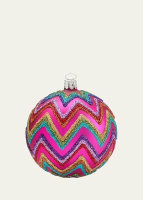 x Missoni Pink Ball Christmas Ornament