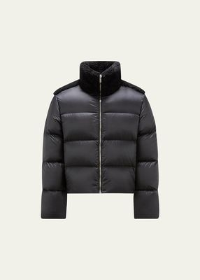 x Moncler Men's Puffer Jacket with Shearling