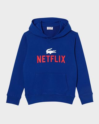 x Netflix Logo-Print Hoodie, Size 2-8