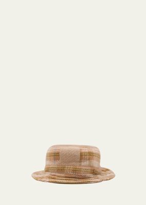 x Nick Fouquet Men's Tartan Cashmere Bucket Hat
