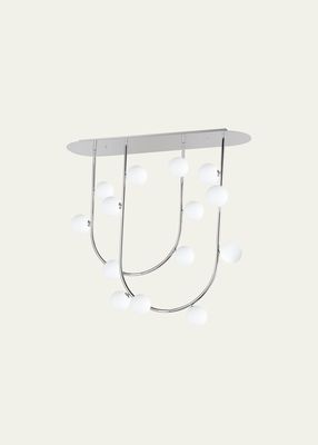 x Nina Magon design from Studio M Contour 14-Light Fixed Stem Ceiling Light 4000K