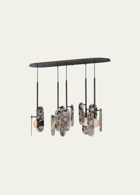 x Nina Magon design from Studio M Megalith 5-Light Pendant Striae Arya