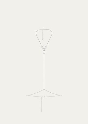 x SKIMS Graduated Crystal Body Chain