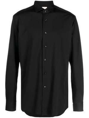 Xacus button-down long-sleeve shirt - Black