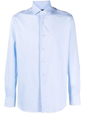 Xacus button-down long-sleeve shirt - Blue