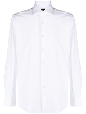 Xacus button-down long-sleeve shirt - White