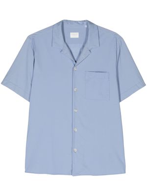 Xacus camp-collar short-sleeve shirt - Blue